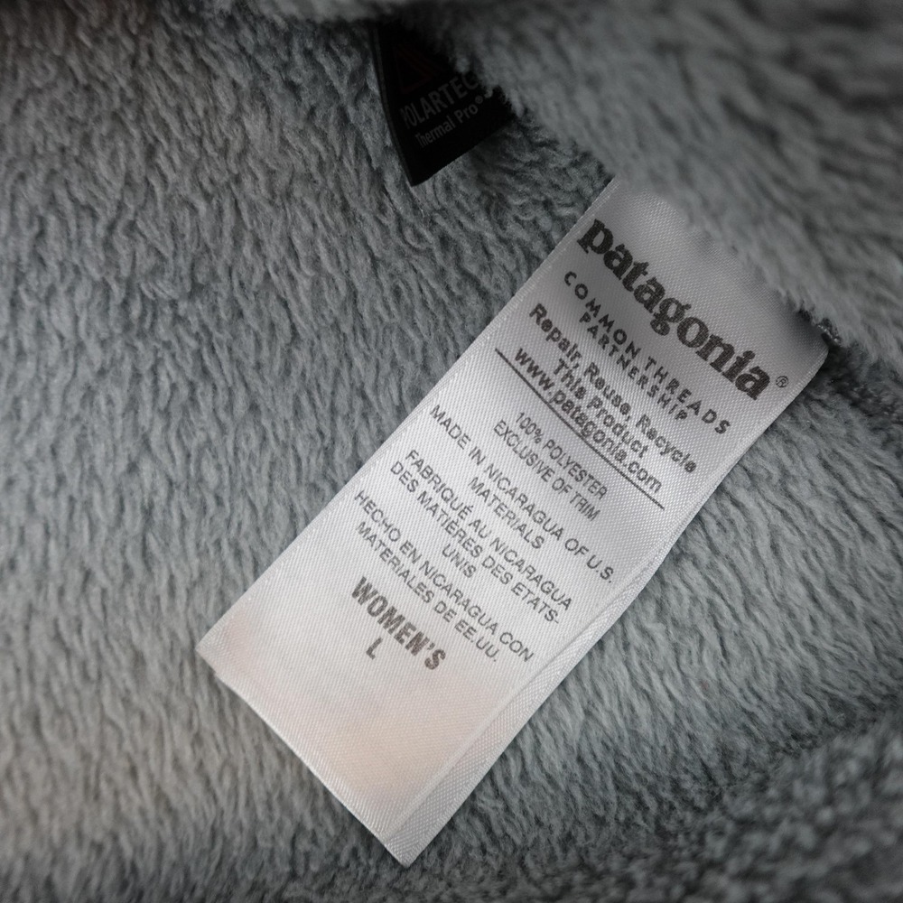 Patagonia Re Tool Snap-T Fleece Jacket Womens Large Gray Pullover Polartec 25442 - Picture 4 of 9